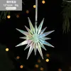 Nuevas Decoraciones Navideñas Transfronterizas, Copos de Nieve de Acrílico Coloridos, Colgantes para Árbol de Navidad, Decoraciones de Boda, Decoraciones Navideñas Tridimensionales