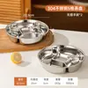 Bandeja de Acero Inoxidable 316L Dividida para Cocinar al Vapor Comida de Bebé, Plato de Cocción al Vapor de una Sola Olla, Olla Arrocera de Grado Alimenticio para Niños con Múltiples Compartimentos