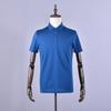 Polo de color sólido de alta gama, ropa de trabajo con cuello empresarial personalizado, camiseta de manga corta con solapa personalizada, logotipo impreso y bordado.