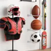 Suporte de Exibição de Basquete Acrílico de Parede, Rack de Armazenamento de Bola de Futebol Vôlei, Suporte para Bola de Rugby