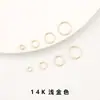 Anel Fechado Color-Preserving Preenchido com Ouro 14K Acessórios de Joias Artesanais DIY Pulseira Colar Acabamento com Contas Acessórios de Anel de Conexão