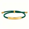 Pulsera de acero inoxidable con logo grabado transfronterizo de Amazon, pulsera de acero de titanio grabable con láser, pulsera tejida pequeña para regalo DIY