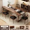 Conjunto de Mesa e Cadeiras de Chá, Mesa de Chá para Preparar Chá, Mesa de Escritório Simples, Nova Mesa de Chá Grande para Varanda de Casa em Estilo Chinês