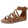 Amazon Sandalias Bohemias Mujer Verano Talla Grande Zapatos de Mujer 41-43 Sandalias Romanas Tejidas de Verano Mujer 1477-7