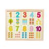 Tablero logarítmico de aprendizaje de emparejamiento digital de madera para niños, rompecabezas de muñecas, juguetes de educación temprana, fabricantes de jardín de infantes, venta al por mayor, generación