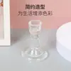 Suporte de Velas de Vidro Arredondado Estilo Francês Feito Sob Medida, Cristal Transparente Vintage Adereço para Jantar Romântico à Luz de Velas Fotografia de Casamento