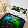 Funda de edredón de tres piezas transfronteriza Hexagonal Geométrico Mango Impresión digital moderna Sábanas Ropa de cama de comercio exterior Textiles para el hogar
