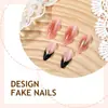 Uñas Almendradas Portátiles de Venta Caliente Transfronteriza Estilo Francés, Uñas de Manicura Portátiles de Alta Calidad Exquisitas y Lujosas, Venta al por Mayor de Comercio Exterior
