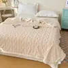 Manta de tafetán y lana de cordero, manta para el hogar, manta transfronteriza, manta para siesta en casa y oficina, manta para aire acondicionado, forro polar de coral