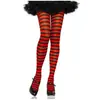 Medias Rayadas de Halloween Navidad Accesorios de Disfraz para Fiesta Calcetines Hasta la Rodilla Medias Rayadas Calcetines de Color Monocromático