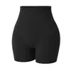 Shorts de Yoga e Ciclismo Zeriluna Feminino de Cintura Alta Preto Alta Elasticidade Modelador Esportivo Fitness