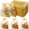 Bolsa Transparente de Organza Bolsa de Regalo de Boda Joyería Fiesta Navidad Vacaciones Jabón de Baño Empaque de Cosméticos Suministros