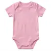 Enterizo de Otoño Transfronterizo para Bebé, Mameluco de Color Sólido para Recién Nacido, Unisex, Transpirable, Cuello Envelope, Manga Corta