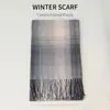 Estilo Coreano Inverno Novo Cachecol de Imitação de Caxemira Versátil Xadrez Acolchoado Xale Mesmo Estilo Cachecol de Casal para Homens e Mulheres