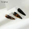 Grampo de Cabelo Acetato Elegante Simples Wjia Feminino de Alta Qualidade Formato Gota d'Água Sem Costura Para Franja Lateral Acessórios de Cabelo