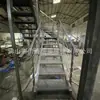 Corrimão de Escada de Aço Carbono para Exterior Escadas Q235 Escadas Galvanizadas a Quente Canal de Aço Espessado Degrau com Chapa de Aço Antiderrapante