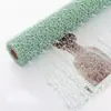 Malha Jacquard Coreana Decoração de Flores de Malha Rosa Artesanal Papel de Embrulho para Rosas Malha para Buquê Fio Floral Rede de Fios para Floricultura