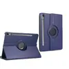 Funda Protectora Giratoria con Patrón de Lichi Adecuada para Samsung S10Fe+ T220 A11Plus Tableta Funda de Cuero de 360 Grados