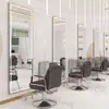 Estação de Espelho Famosa na Internet para Salão de Cabeleireiro, Espelho de Salão de Cabeleireiro, Espelho Especializado para Corte de Cabelo para Salões, Design Simples com Luz LED, Espelho de Parede de Lado Único