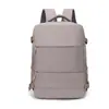 Mochila de Viaje Transfronteriza, Gran Capacidad, Ligera, Mochila de Equipaje Multifuncional, Color Sólido, Diseño Simple, Personalizable con Texto, Mochila Escolar para Estudiantes