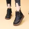 2026 Inverno Novo Botas de Neve do Nordeste Sapatos de Mãe Femininos Quentes Antiderrapantes Cano Alto Retrô Botas Curtas Botas de Algodão para Senhoras