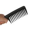 Peine de masaje para el hogar con dientes anchos y rizado, peine para peinar el cabello largo, peine de plástico con dientes grandes, peine para el cabello con cuchillo grande, venta al por mayor de fábrica