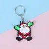 Llavero de Plástico Blando de PVC Personalizado Regalo Pequeño Navideño Muñeco Nochebuena Árbol de Navidad Dibujos Animados Mochila Escolar Colgante Pequeño