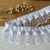 Accesorios con Adorno de Encaje Materiales DIY Decoración Ropa de Muñeca Cinta Volantes Pliegues Soporte Hecho a Mano Abanico