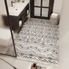 Alfombrilla Moderna Persa de Tierra de Diatomeas para Baño, Antideslizante, Absorbente de Agua, Fácil de Mantener, Felpudo para Lavabo, Alfombrilla Decorativa Resistente a las Manchas