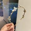 Diadema de Mariposa Morada de Cristal Diseño Nicho Japonés Diadema Dulce Súper Hada Niña Dulce Cool Elegante Cabello