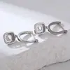 Brincos Quadrados Exquisitos Novos e Brincos Europeus e Americanos Amazon Wish Mais Vendidos Brincos com Micro-Incrustação de Diamante