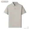 Camisa polo 100% algodão mercerizado de fibra longa logo personalizado absorvente de umidade que afasta o suor lapela proteção solar anti-rugas camiseta polo masculina