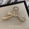 Ins estilo frio design fita arco grampo de cabelo das mulheres volume de cabelo grande grampo de cabelo Metal Shark clipe acessórios para o cabelo