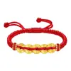 Pulsera de Cinco Monedas de los Emperadores Trituradas en Hielo de Oro Puro 999, Pulsera de Oro, Pulsera de Oro Puro 3D, Peso Ligero, Regalo de Cumpleaños