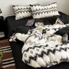 Conjunto de quatro peças em gaze dupla 100% algodão, qualidade classe A para mães e bebês, capa de edredom 100% algodão, conjunto de três-quatro peças para dormitório estudantil