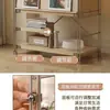 Mueble Bauhaus Ins Estilo Japonés Sala de Estar Simple Puerta abatible Revistero Vitrina de Arte Estante de Almacenamiento para Entrada Lujo Ligero