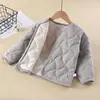 Chamarra acolchada de algodón para niños para invierno, prenda superior cálida para niños y niñas, chamarra acolchada de tres capas para bebé para usar por dentro y por fuera, ropa para niños mayores