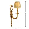 Luminária de parede retrô estilo europeu toda em cobre Lâmpada frontal para espelho de corredor de vila Iluminação decorativa para parede de fundo de sala de estar, sala de jantar, quarto Lâmpadas