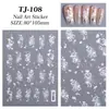 Adesivos para Unhas Francesas Coração Vazado 5D Em relevo Tridimensional Versátil Sonhador Coração Adesivos de Nail Art Acessórios Modelo Tj