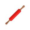 Rodillo de silicona, rodillo de madera maciza, rodillo antiadherente, rodillo para masa de albóndigas, herramienta para hornear