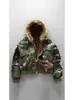 Popular Chaqueta de Algodón Reversible Camuflada Nueva de Invierno para Hombre, Forrada de Polar, Engrosada, Cálida, con Capucha, Abrigo de Gama Alta para Hombre