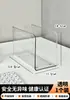Suporte de Livro Transparente Acrílico Anti-tombamento Suporte para Livros Clipe de Livro Rack de Armazenamento de Mesa para Estudante Rack de Armazenamento Fixo para Livros