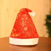 Sombrero navideño, decoración navideña, festival, vestido, sombrero de fiesta, sombrero no tejido de alta calidad, sombrero de dibujos animados con cabeza de Papá Noel