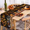 Toalha de Mesa de Halloween Transfronteiriça Criativa Novo Estilo Banner de Alto Padrão Decoração de Sala de Estar Arranjo de Festa Toalha de Mesa Bandeira Personalização