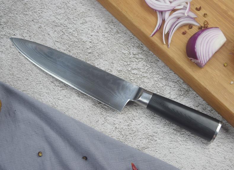 大马士革钢厨师刀