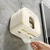 Caja de Pañuelos de Dibujos Animados Linda para Montar en la Pared, No Requiere Taladro, para Baño del Hogar, Inodoro y Baño