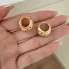 Nuevos y Versátiles Brazaletes para Oreja de Lunares Cepillados Estilo Vintage Nicho Pendientes de Alta Gama Joyería para Oreja de Personalidad de Lujo Ligero Venta al por Mayor