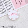 Accesorios de resina, crema, pegamento, accesorios, dibujos animados, bricolaje, pequeñas joyas, agujeros, zapatos, hebilla, decoración, horquilla, lindo cerdito, utensilios de cocina