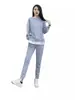 Conjunto Informal Elegante Nuevo para Mujer Tallas Grandes Otoño Temprano 2026, Conjunto de Dos Piezas Sudadera Adelgazante