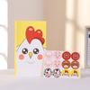 Bolsa de Dulces Serie Granja de Dibujos Animados Creativa con Calcomanías Bolsa de Papel Kraft Bolsa de Regalo para Fiesta